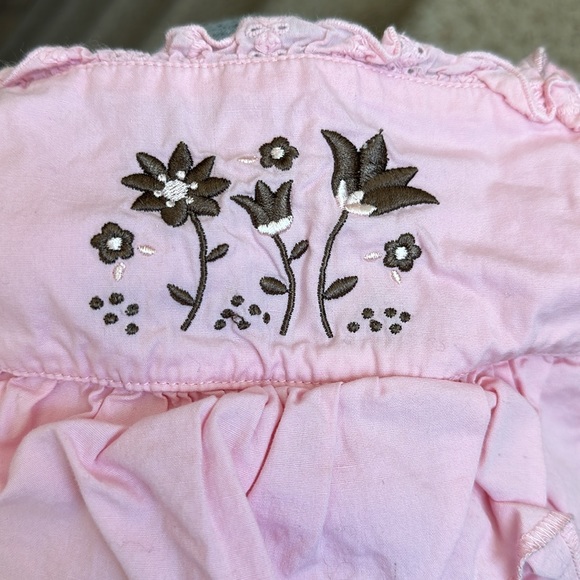 GIRLS miniwear pink ruffle tank top size 24 months - Picture 5 of 5